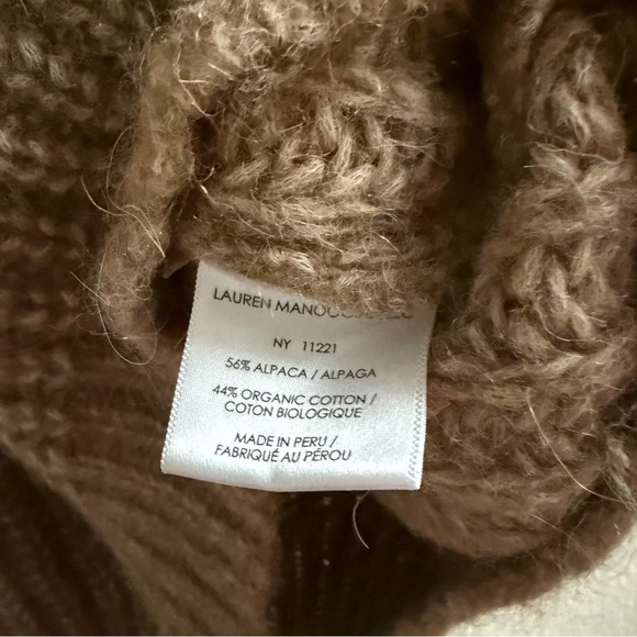 Lauren Manoogian Camel Fisherman Alpaca Pullover Sweater Size 1 - Picture 5 of 6